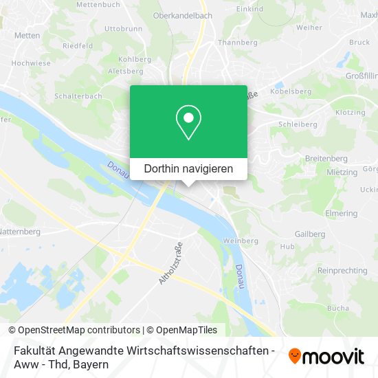 Fakultät Angewandte Wirtschaftswissenschaften - Aww - Thd Karte