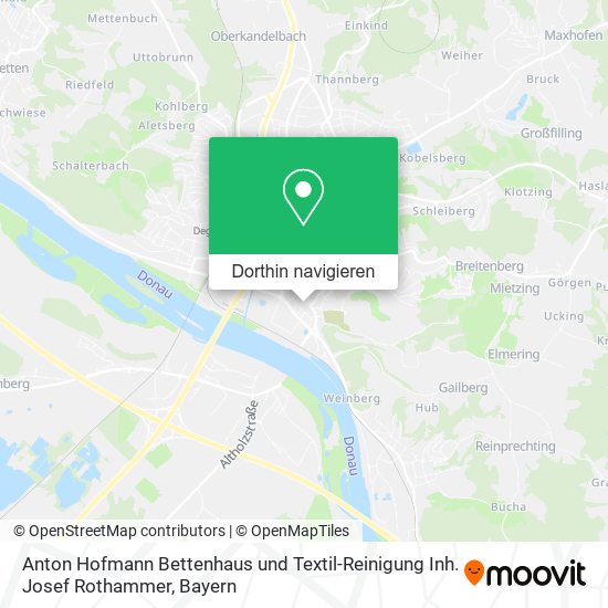 Anton Hofmann Bettenhaus und Textil-Reinigung Inh. Josef Rothammer Karte