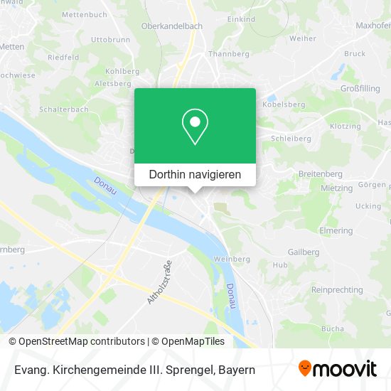 Evang. Kirchengemeinde III. Sprengel Karte