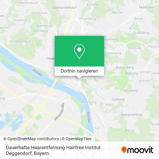 Dauerhafte Haarentfernung Hairfree Institut Deggendorf Karte