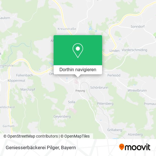 Geniesserbäckerei Pilger Karte