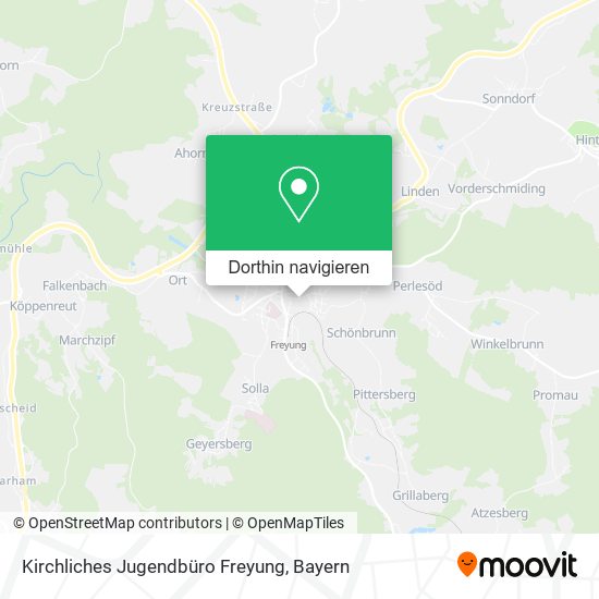 Kirchliches Jugendbüro Freyung Karte