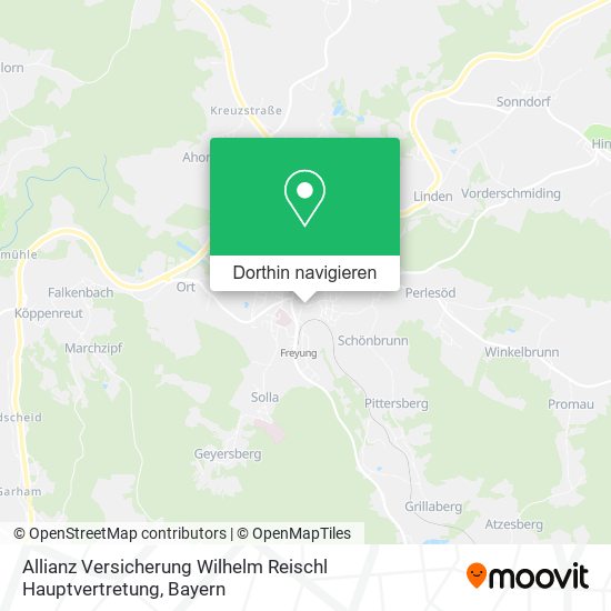 Allianz Versicherung Wilhelm Reischl Hauptvertretung Karte