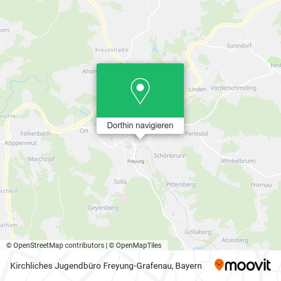 Kirchliches Jugendbüro Freyung-Grafenau Karte