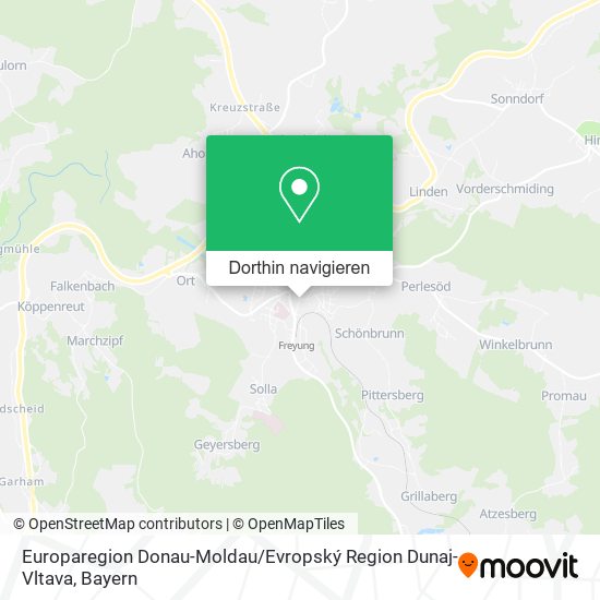 Europaregion Donau-Moldau / Evropský Region Dunaj-Vltava Karte