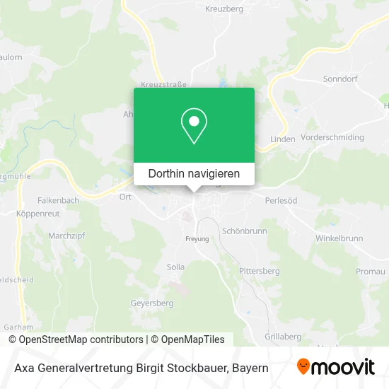 Axa Generalvertretung Birgit Stockbauer Karte