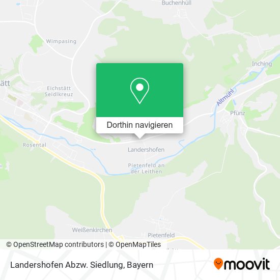 Landershofen Abzw. Siedlung Karte