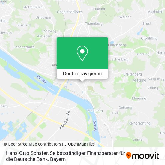 Hans-Otto Schäfer, Selbstständiger Finanzberater für die Deutsche Bank Karte