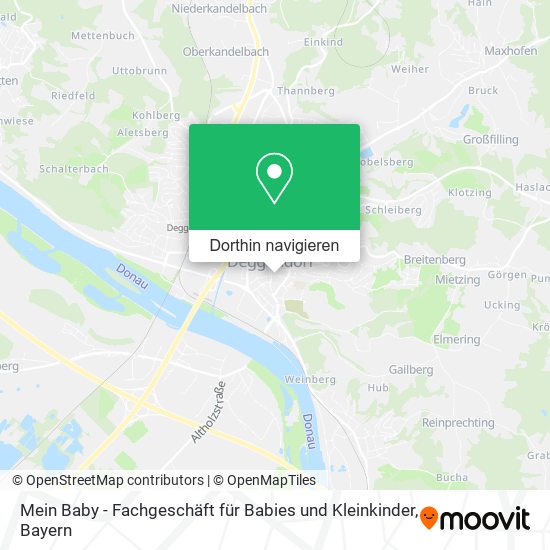 Mein Baby - Fachgeschäft für Babies und Kleinkinder Karte
