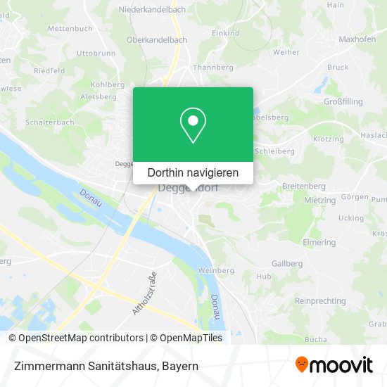 Zimmermann Sanitätshaus Karte