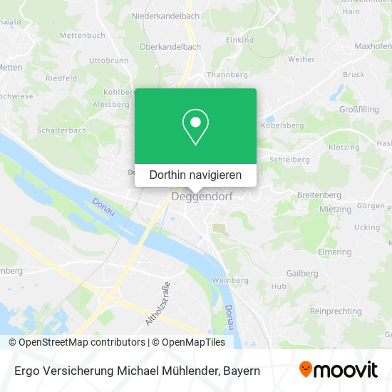Ergo Versicherung Michael Mühlender Karte