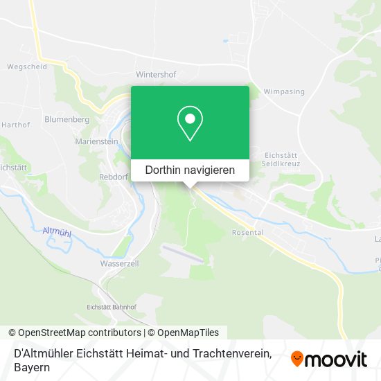 D'Altmühler Eichstätt Heimat- und Trachtenverein Karte