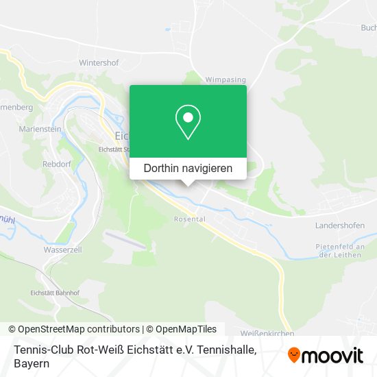 Tennis-Club Rot-Weiß Eichstätt e.V. Tennishalle Karte