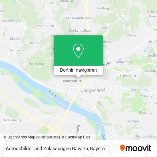 Autoschilder and Zulassungen Bavaria Karte
