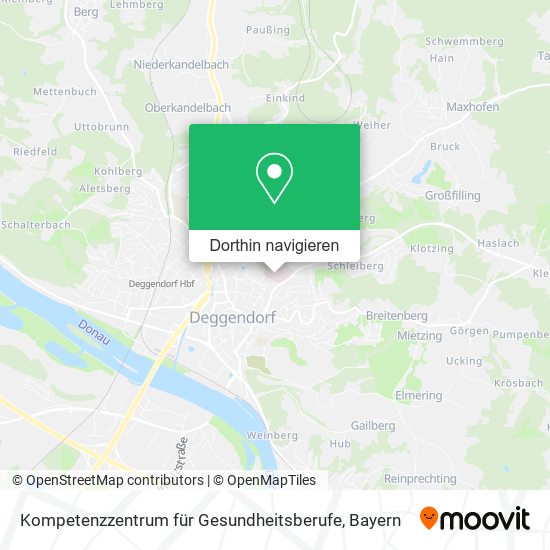Kompetenzzentrum für Gesundheitsberufe Karte