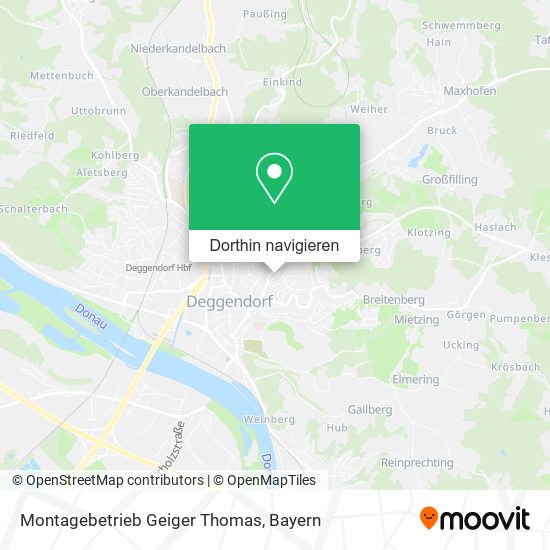 Montagebetrieb Geiger Thomas Karte
