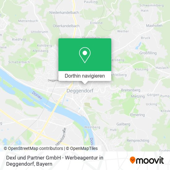 Dexl und Partner GmbH - Werbeagentur in Deggendorf Karte