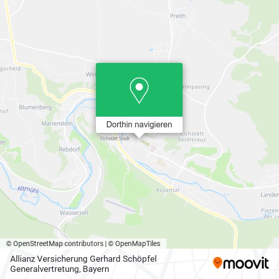 Allianz Versicherung Gerhard Schöpfel Generalvertretung Karte