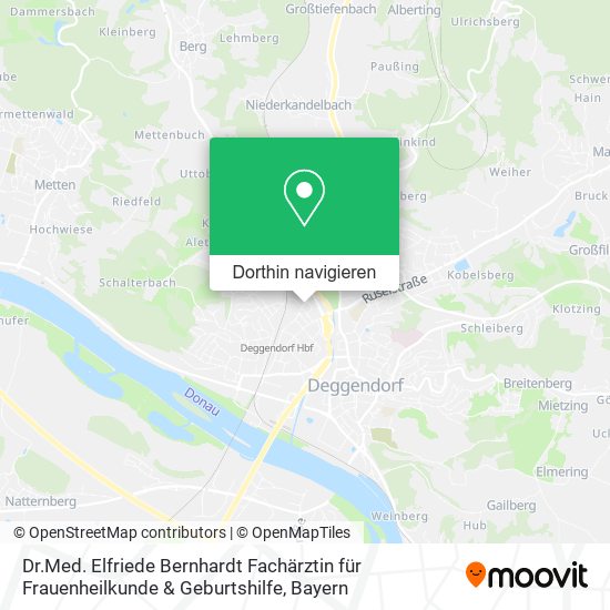 Dr.Med. Elfriede Bernhardt Fachärztin für Frauenheilkunde & Geburtshilfe Karte