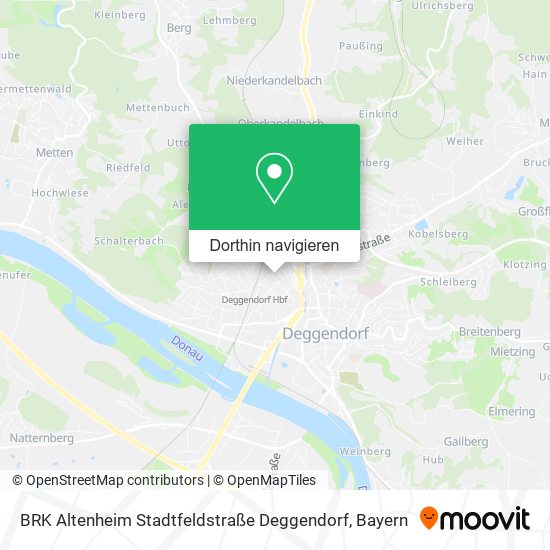 BRK Altenheim Stadtfeldstraße Deggendorf Karte