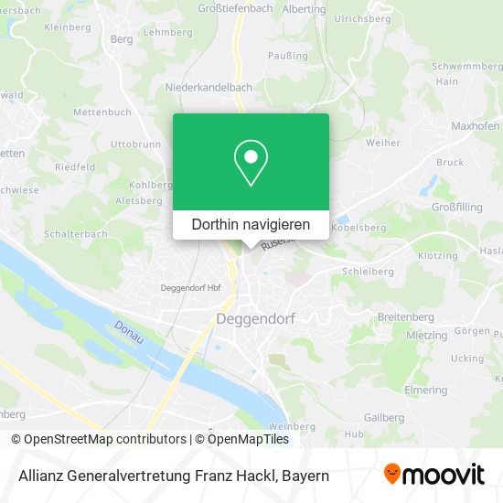 Allianz Generalvertretung Franz Hackl Karte