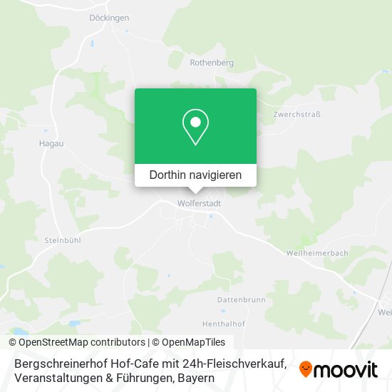 Bergschreinerhof Hof-Cafe mit 24h-Fleischverkauf, Veranstaltungen & Führungen Karte