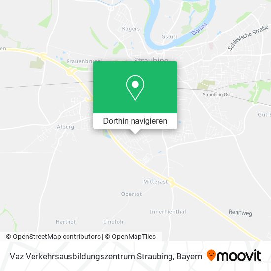 Vaz Verkehrsausbildungszentrum Straubing Karte