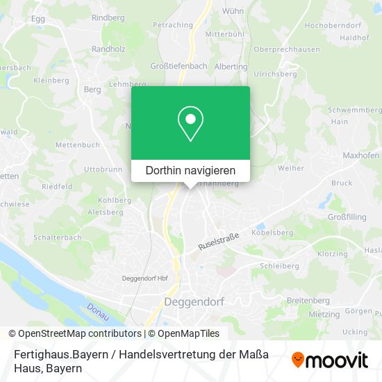 Fertighaus.Bayern / Handelsvertretung der Maßa Haus Karte