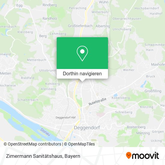 Zimermann Sanitätshaus Karte