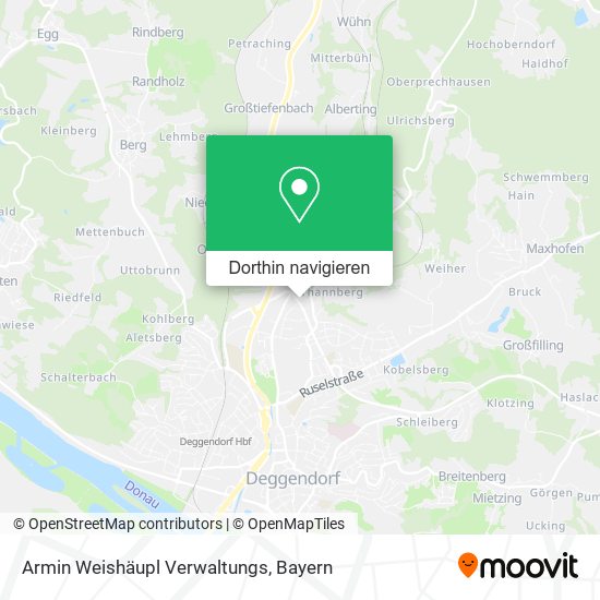 Armin Weishäupl Verwaltungs Karte