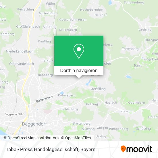 Taba - Press Handelsgesellschaft Karte