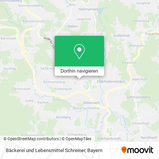 Bäckerei und Lebensmittel Schreiner Karte