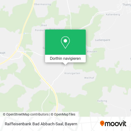 Raiffeisenbank Bad Abbach-Saal Karte