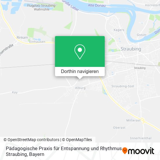 Pädagogische Praxis für Entspannung und Rhythmus Straubing Karte