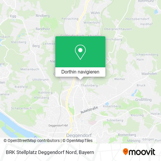 BRK Stellplatz Deggendorf Nord Karte