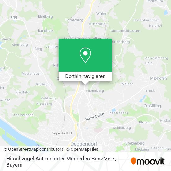 Hirschvogel Autorisierter Mercedes-Benz Verk Karte