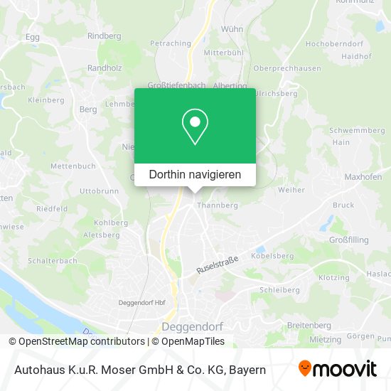 Autohaus K.u.R. Moser GmbH & Co. KG Karte