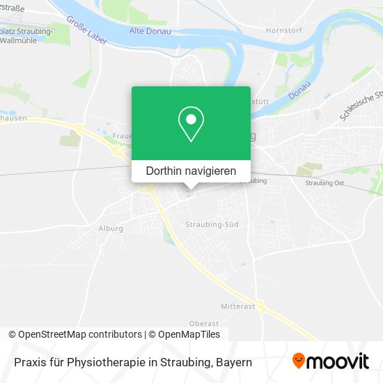 Praxis für Physiotherapie in Straubing Karte