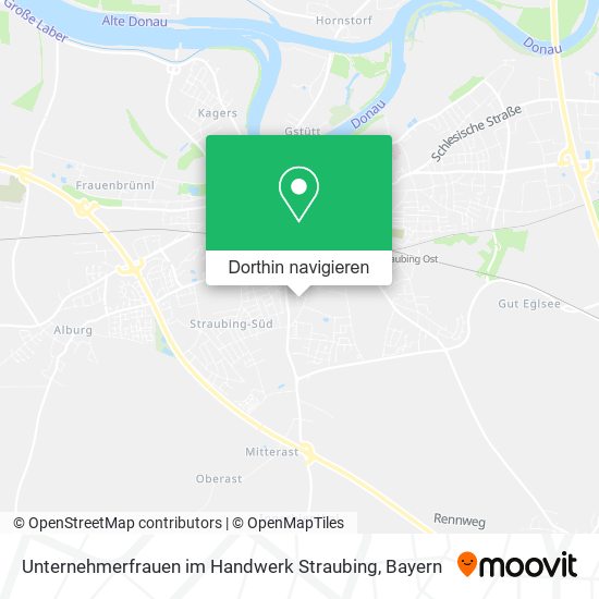 Unternehmerfrauen im Handwerk Straubing Karte