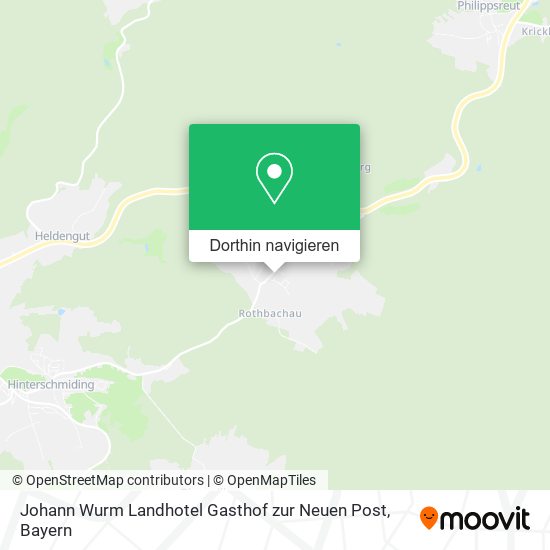 Johann Wurm Landhotel Gasthof zur Neuen Post Karte