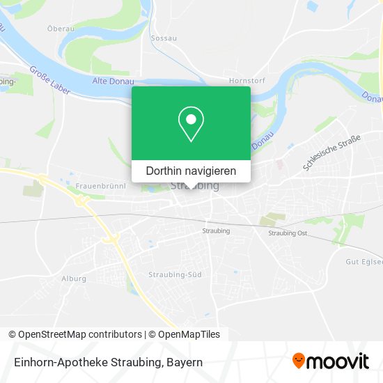 Einhorn-Apotheke Straubing Karte