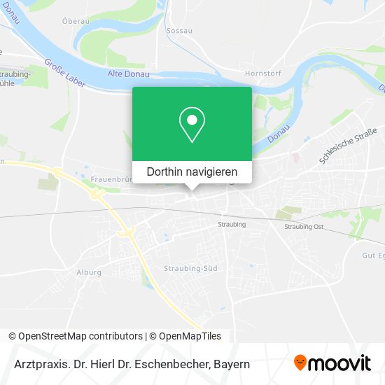 Arztpraxis. Dr. Hierl Dr. Eschenbecher Karte