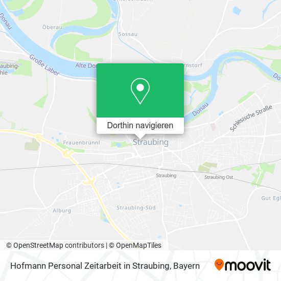 Hofmann Personal Zeitarbeit in Straubing Karte