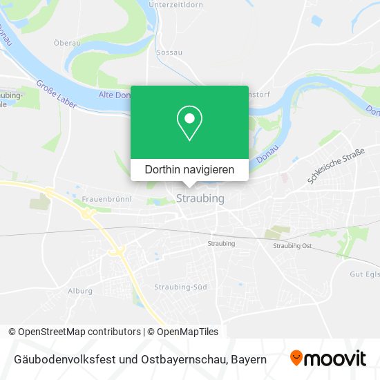 Gäubodenvolksfest und Ostbayernschau Karte