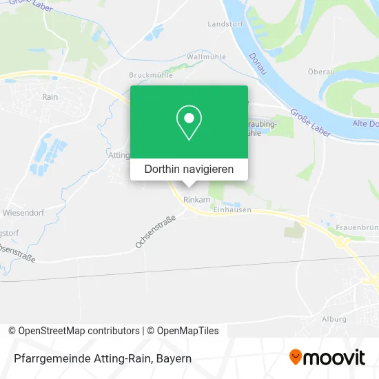 Pfarrgemeinde Atting-Rain Karte