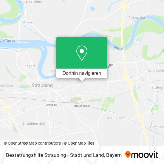 Bestattungshilfe Straubing - Stadt und Land Karte