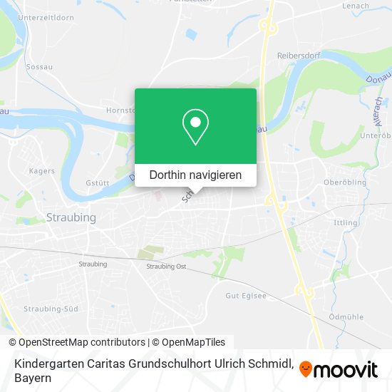 Kindergarten Caritas Grundschulhort Ulrich Schmidl Karte