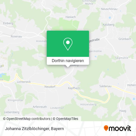 Johanna Zitzlblöchinger Karte