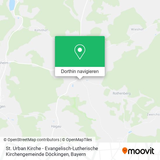 St. Urban Kirche - Evangelisch-Lutherische Kirchengemeinde Döckingen Karte