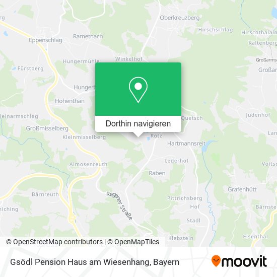 Gsödl Pension Haus am Wiesenhang Karte